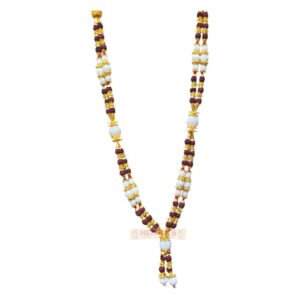 Rudraksh White Bead Garland (Large)