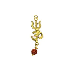 Trishul Om Rudraksh Pendant
