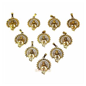 Pendant 10 Pack - Vels with Tamil Om Gold