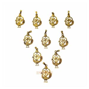 Pendant 10 Pack - Peacock Tamil Om Gold