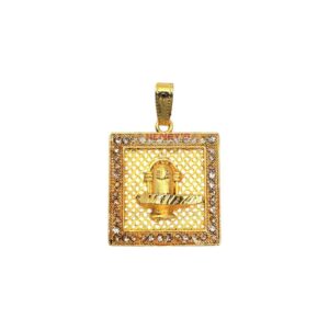 Shiva Lingham Square Pendant