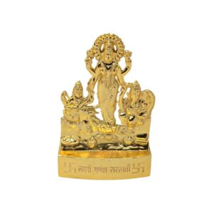 Metal Deity Medium (Laxmi Saraswati Ganesh)