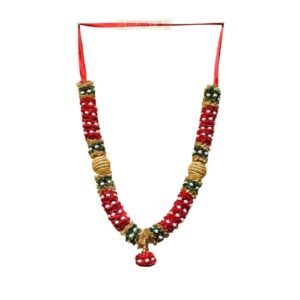 Satin Garland with Ball (Red)