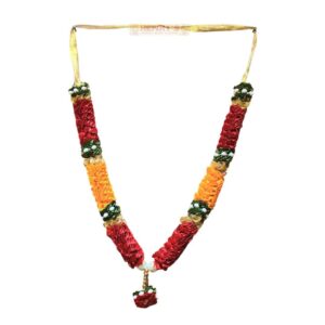 Satin Garland Medium (Red Orange Green)