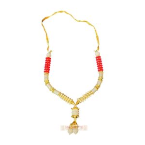 Beaded Garland (Red White Gold)