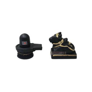Nandhi with Shivling Black