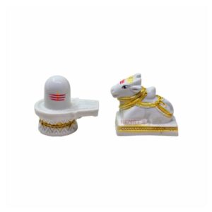 Nandhi with Shivling White