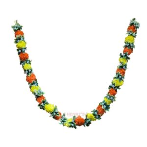 Pom Pom Leaf Garland (Yellow Orange)