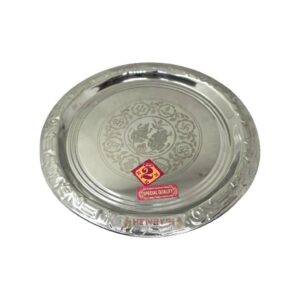 Steel Tray Laxmi and Ganesh No. 2